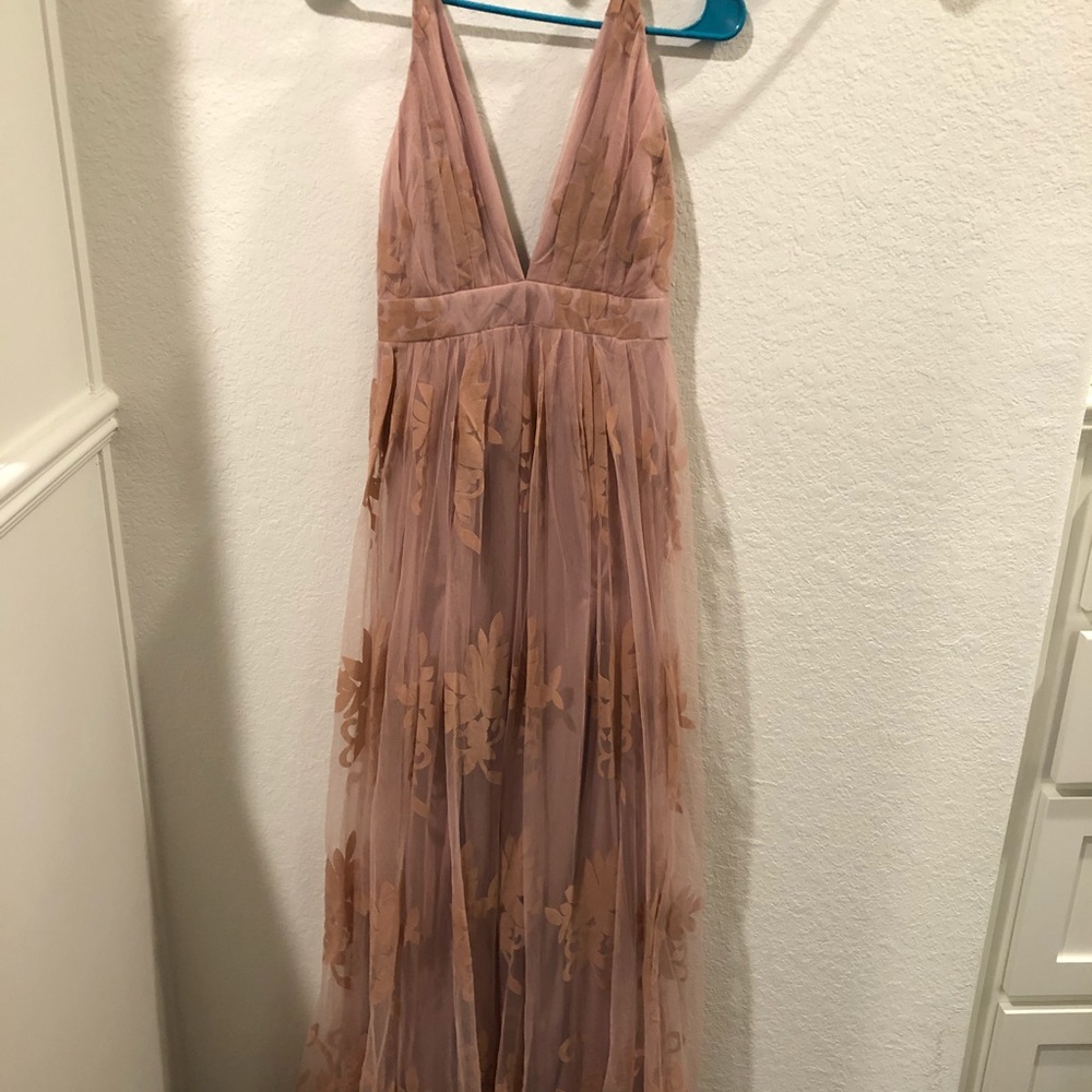 In any event blush pink maxi dress